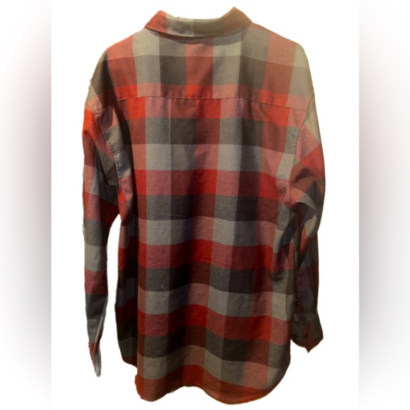 Yago GUC Mens 3XL Flannel Long Sleeve Plaid Shirt (Missing Bottom Button) - Picture 2 of 5